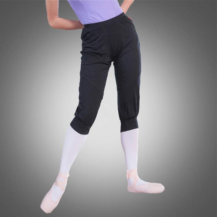 Adult capri length dance pants dance black jazz pants