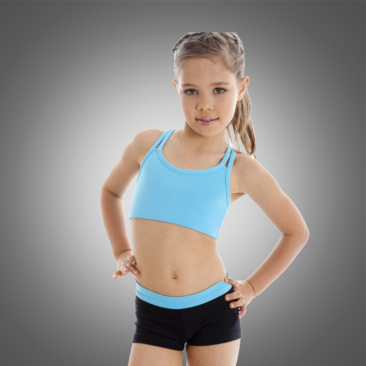 Popular children dance wear kid ballet bra top wholesale dan